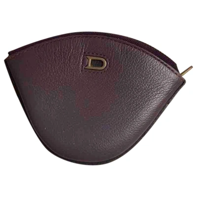 Pre-owned Delvaux Leather Purse In Purple