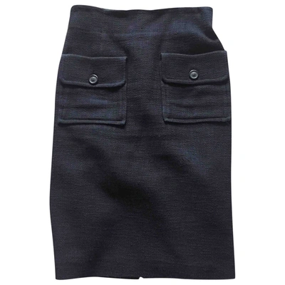 Pre-owned Peserico Mid-length Skirt In Black