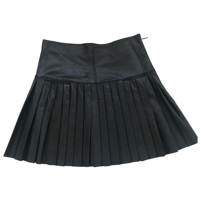 Pre-owned Catherine Malandrino Black Leather Skirt