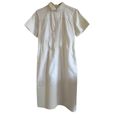 Pre-owned Celine Mid-length Dress In White