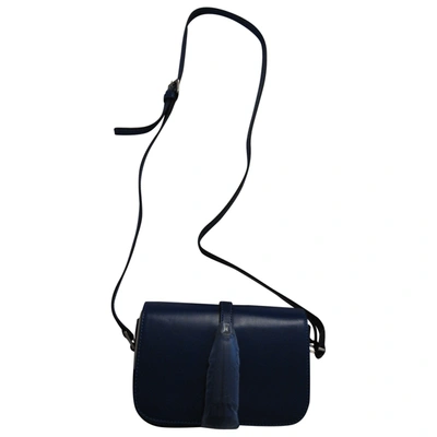 Pre-owned Steffen Schraut Leather Crossbody Bag In Blue