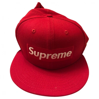 Pre-owned Supreme Hat In Red