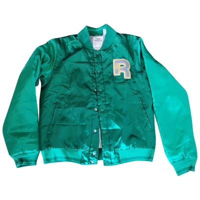 Pre-owned Reebok Jacket In Green