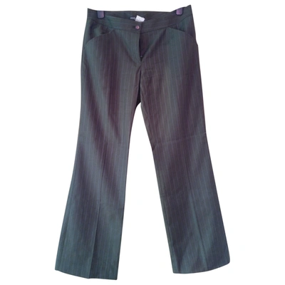 Pre-owned Dolce & Gabbana Wool Trousers In Multicolour