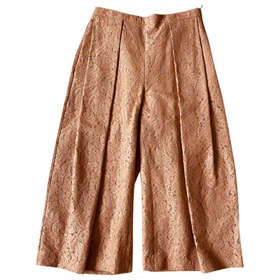 Pre-owned N°21 Large Pants In Camel