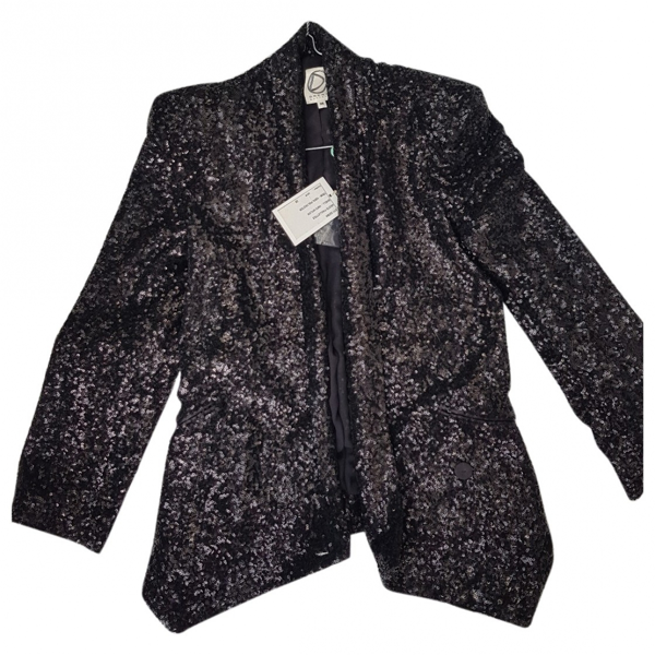 Preowned Dress Gallery Black Glitter Jacket ModeSens