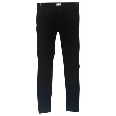 Pre-owned Mother Mslim Jeans In Black