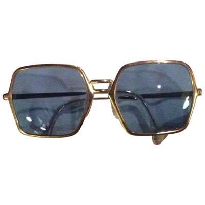 Pre-owned Silhouette Gold Metal Sunglasses