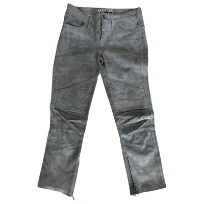 Pre-owned Closed Grey Suede Trousers