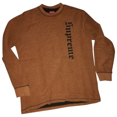 Pre-owned Supreme Sweatshirt In Orange