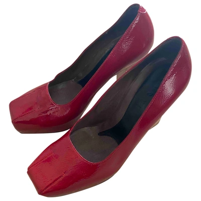 Pre-owned Marni Patent Leather Heels In Red