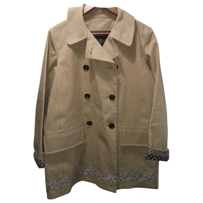 Pre-owned Louis Vuitton Trench Coat In Beige