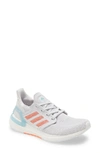 Adidas Originals Ultraboost 20 Running Shoe In Linen/ Legend Ink/ White
