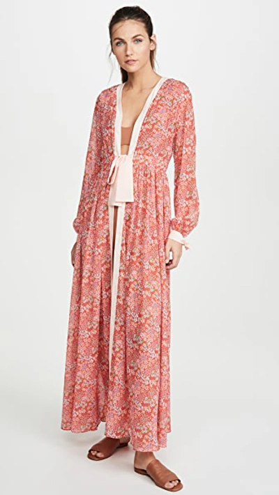 Paloma Blue Jasmine Cover Up In Bloom Red