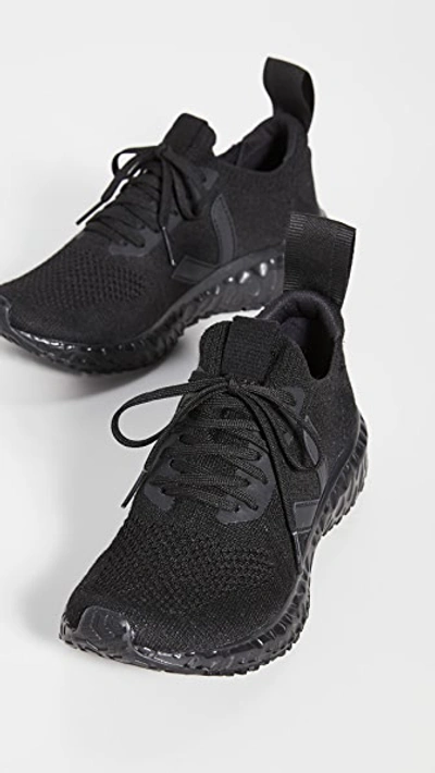 Veja X Rick Owens Runner Style Sneakers In Full Black
