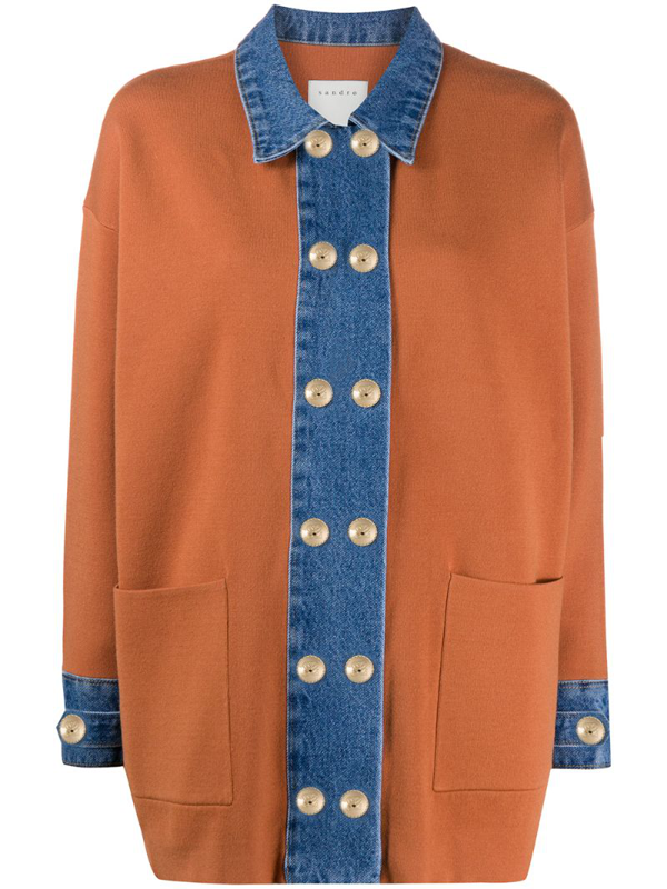 sandro reversible oversized cardigan