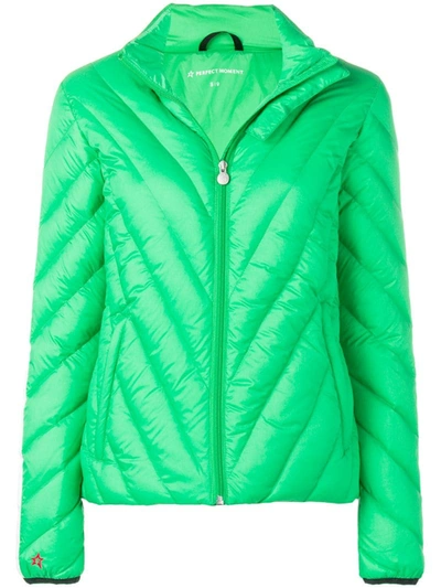 Perfect Moment Mini Duvet Ii Jacket In Green