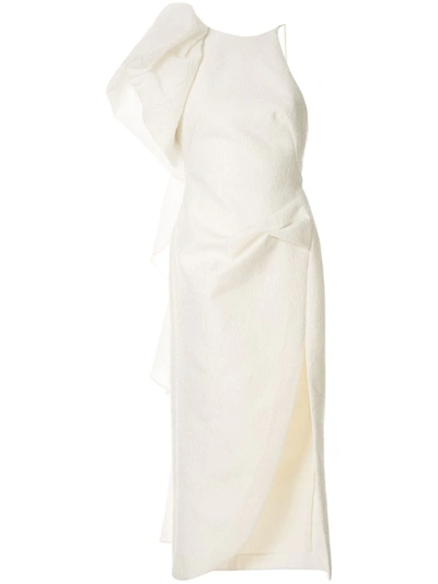 Acler Wattle Asymmetric Dress In Ivory