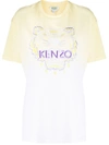 Kenzo Tiger Gradient-effect T-shirt In Yellow