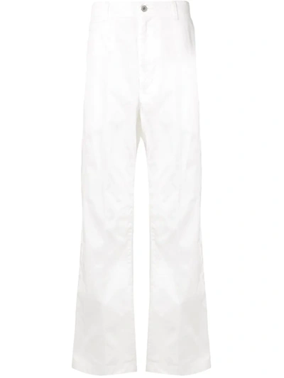 Junya Watanabe High-waist Loose-fit Trousers In White