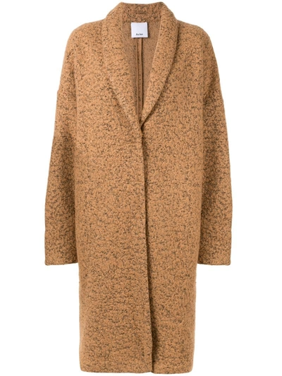 Acler Blair Single-breasted Coat In Brown