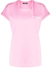 Balmain Chest Logo T-shirt In Pink