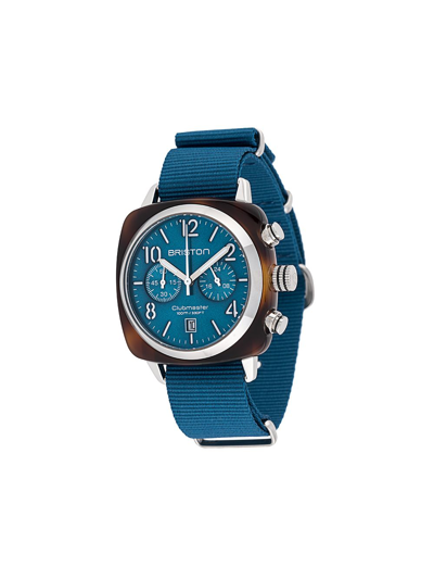 Briston Watches Clubmaster Classic Chrono 40mm In Blue