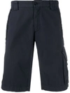 C.p. Company Ripstop Cargo Shorts In Blue