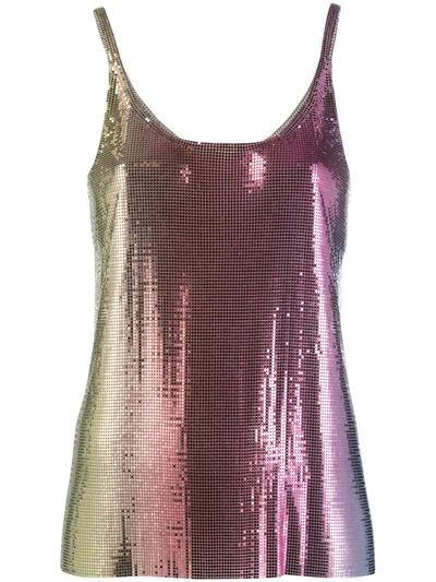 Paco Rabanne Dégradé Chainmail Camisole In Multicolor
