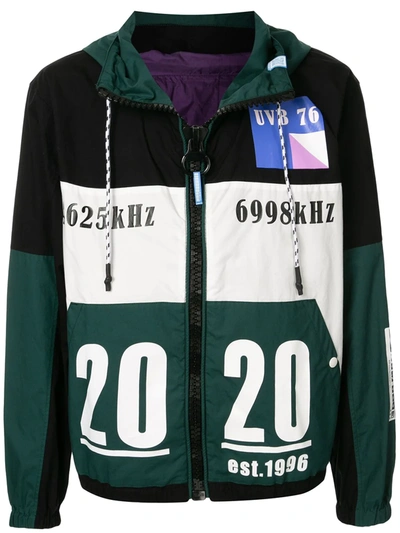 Miharayasuhiro Graphic-print Hooded Jacket In Multicolour