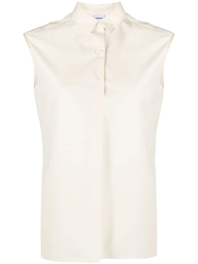Aspesi Sleeveless Shirt In White