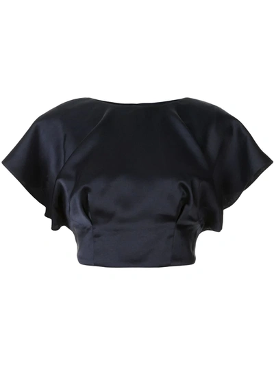 Acler Jervois Cropped Top In Black