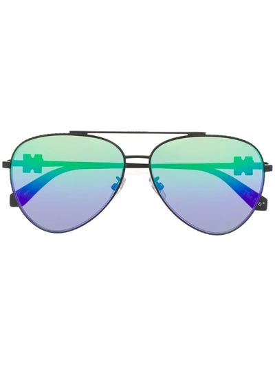 Off-white Aviator-frame Sunglasses In Black