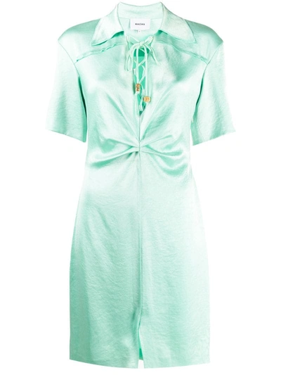 Nanushka Etta Dress In Green | ModeSens