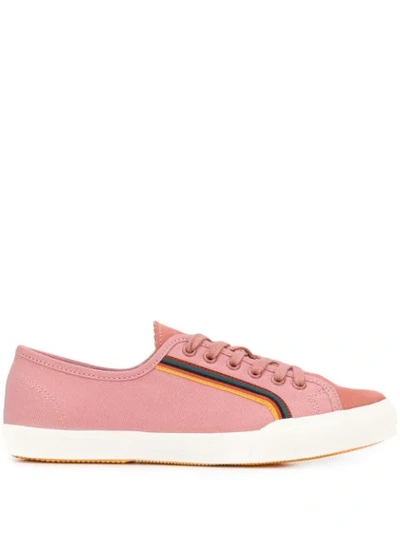 Paul Smith Nelson Stripe Detail Trainers In Pink