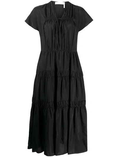 See By Chloé Layered Style Tiered Dress In Black
