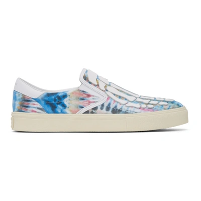 Amiri Men's Tie-dye Skeleton Slip-on Sneakers In Multi