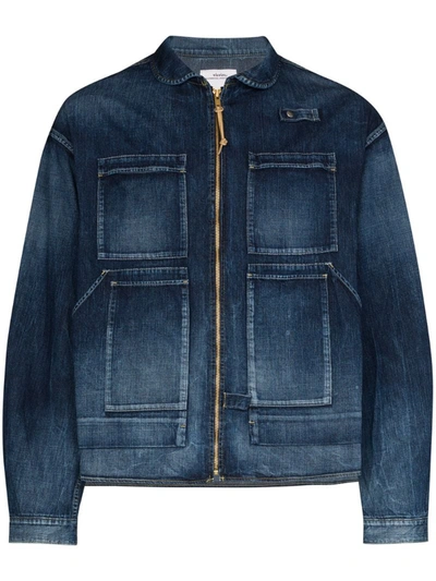 Visvim Enfield Denim Hunting Jacket In Blue ModeSens