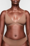 Skims Fits Everybody Triangle Bralette In Sienna