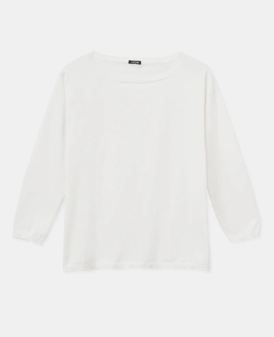 Aspesi Pure Cotton Sweater In White