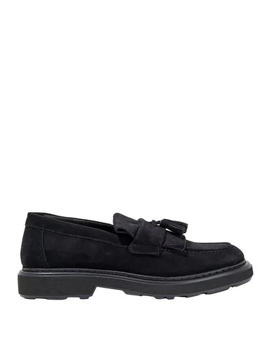 black armani loafers