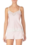 Ralph Lauren Lace Trim Short Pajamas In Pink