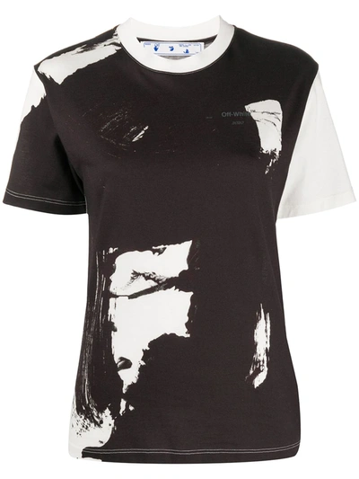 Off-white Painted T-shirt In White