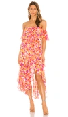 Misa Dalila Dress In Coral Floral