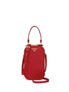 Prada Mini Logo Bag In Red