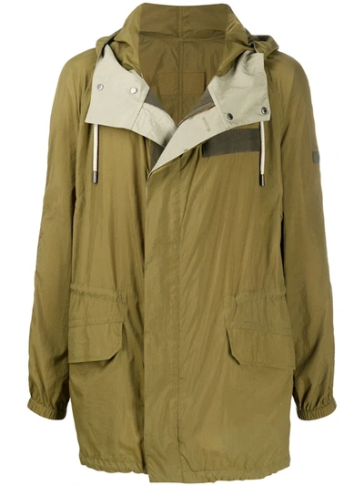 Yves Salomon Zipped Lightweight Jacket In Green