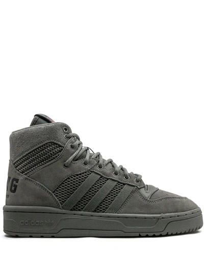 Adidas Originals Rivalry Hi Sneakers In Green