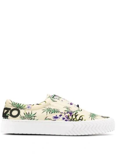 Kenzo Sea Lily K-state Sneakers In Neutrals