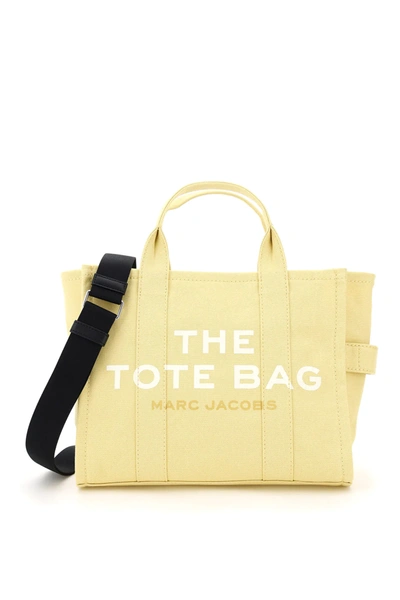 Marc Jacobs The Small Traveler Tote Bag In Yellow,white