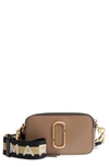 Marc Jacobs Snapshot Coated Leather Camera Bag In French Grey Multi